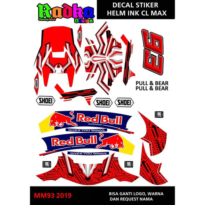 OFC Decal stiker Helm ink Cl Max