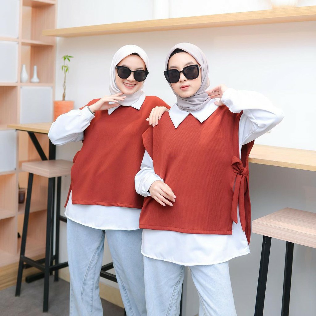 Zashi Blouse Atasan Top 2in1 Muslim Remaja Wanita Murah