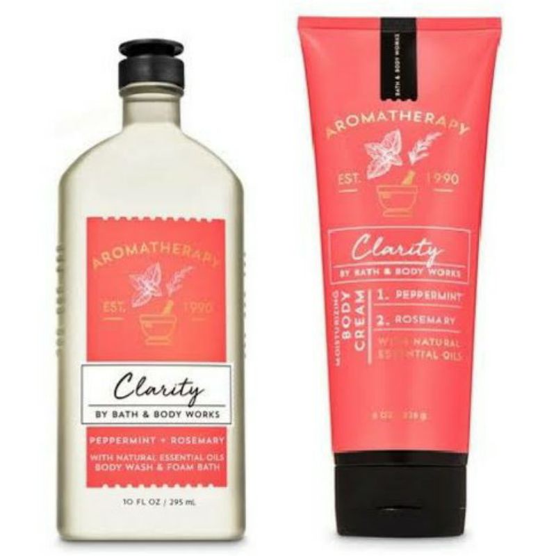 BATH AND BODY WORKS BBW CLARITY PEPPERMINT ROSEMARY SERIES
