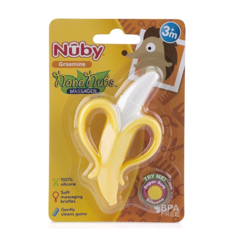 Nuby banana tootbrush/nuby gigitan bayi/nuby teether