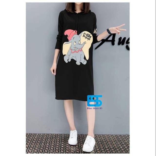 SWEATER DRESS ELEPHANT (A5) SABLON berkualitas TUNIC SWEATER MURAH