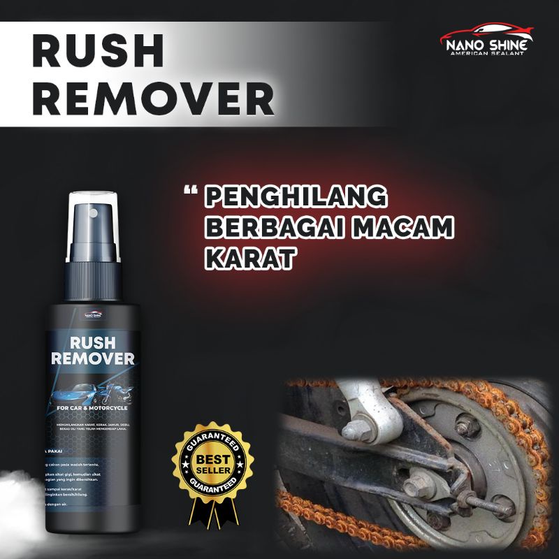 PEMBERSIH KARAT ASLI ORIGINAL MEMBANDEL BESI STENLES BLOK MESIN MOTOR  GRATIS SIKAT 250ML