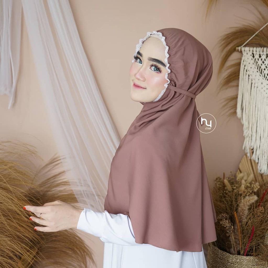 (PROMO) JILBAB BERGO RENDA MARYAM / ELYA HIJAB / KHIMAR RENDA MARYAM TERMURAH BEST SELLER