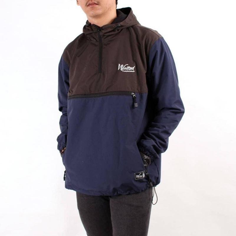 WALKED Original Jaket Pria Cagoule Kombinasi Waterproof