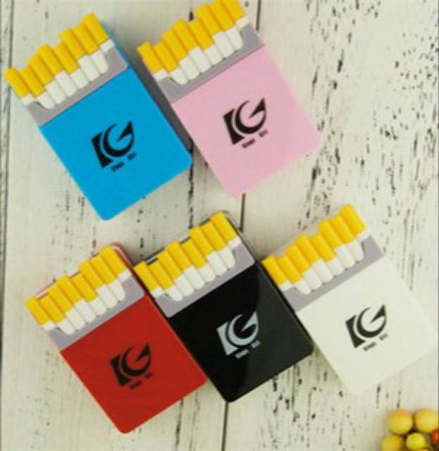 Softlens case model rokok travel kit lengkap kotak penyimpanan lensa kontak softens