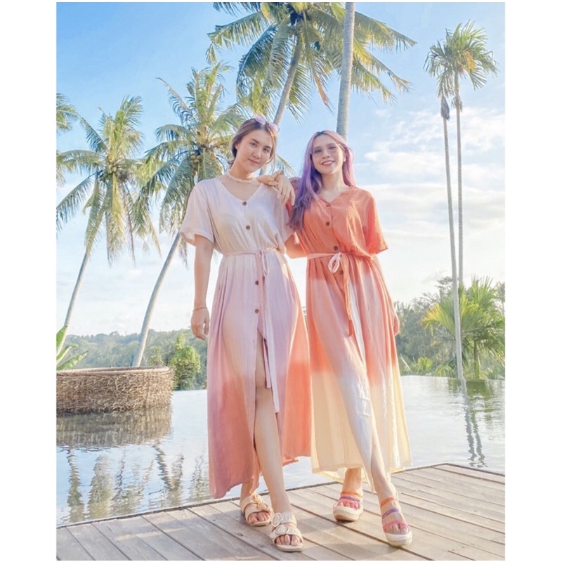 NARA BUTTON DRESS BY GELSEYROOMS