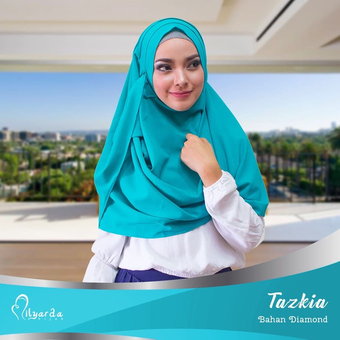 hijab tazkia/ kerudung instan/ jilbab syari - Putih