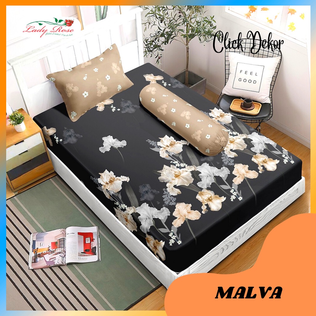 SPREI LADY ROSE SINGLE 120X200 NO 3 MALVA SEPREI LADY ROSE TERBARU SEPRAI TEMPAT TIDUR CANTIK SPREI 