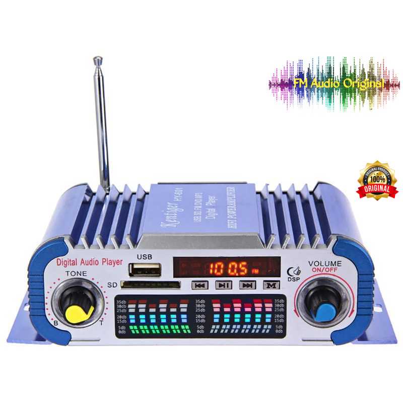 FM Audio Original / Penguat Daya Audio Mobil Car Power Amp 12V 100W - Ampli Karaoke / Ampli Sound / 