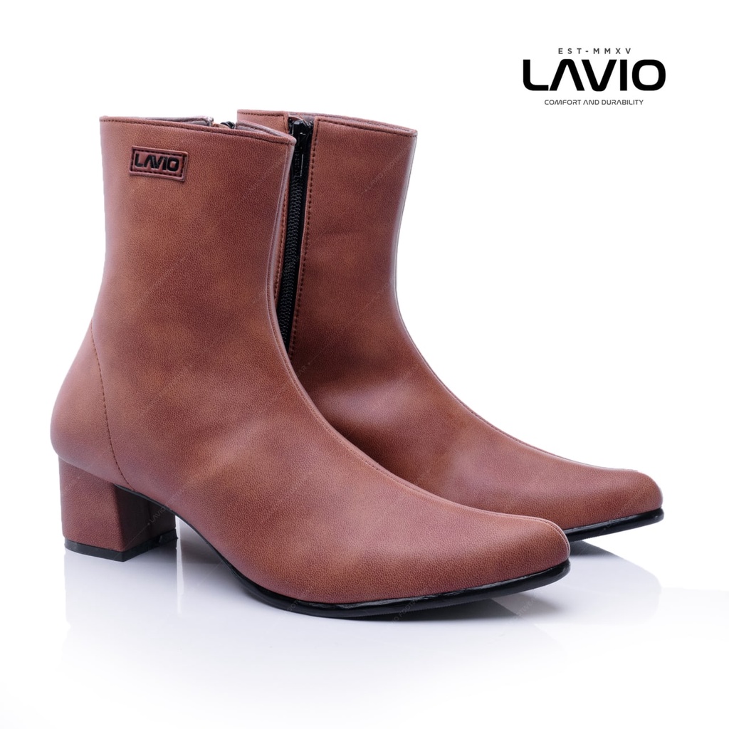 Sepatu Boots Wanita Cewe Keren Korea Kekinian Lavio Qiana Original High Heels