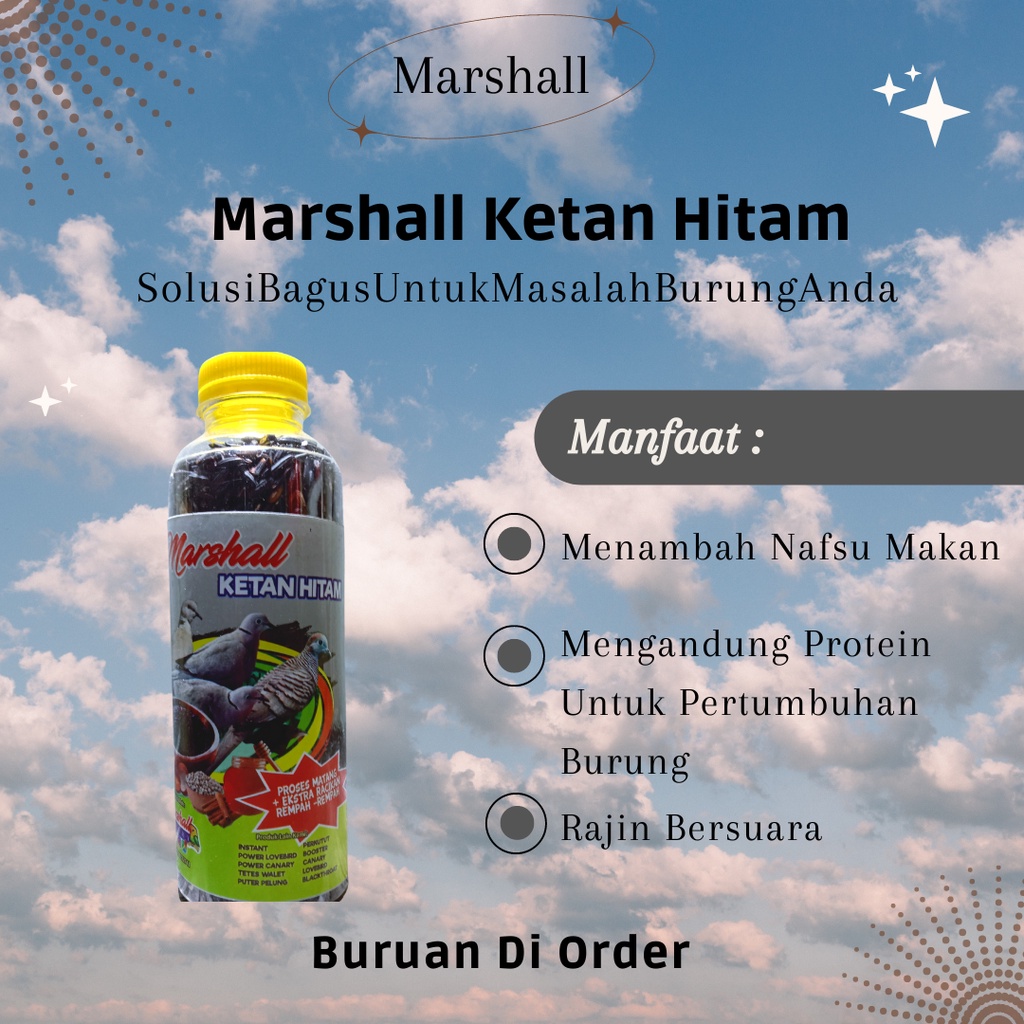 Pakan Burung Ketan Hitam / Marshall Ketan Hitam / Makanan Burung Kutut