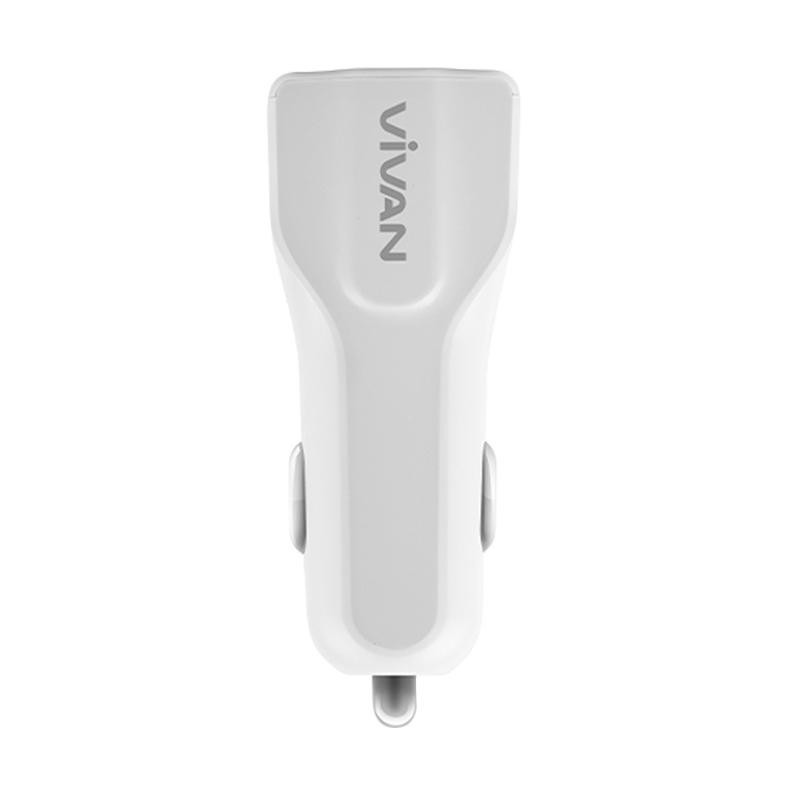 VIVAN CC02S CAR CHARGER DUAL USB FAST CHARGING PORTS 3.1A CHARGER MURAH ORIGINAL VIVAN