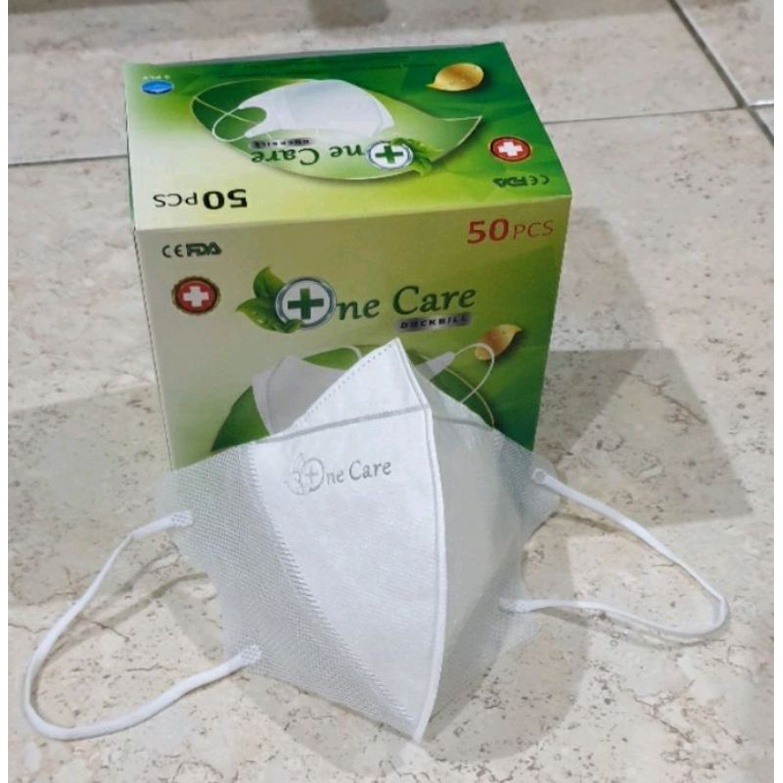 Masker Duckbill One Care 1 box Isi 50 Pcs / Face Mask