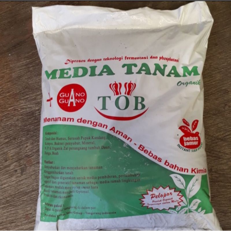 ALLS TOB media tanam organik, media tanah subur 1 karung