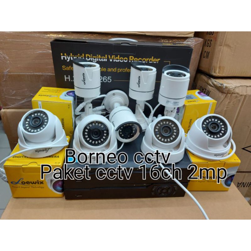 Loewix paket kamera cctv 16ch 2mp 1080p full hd loewix cctv