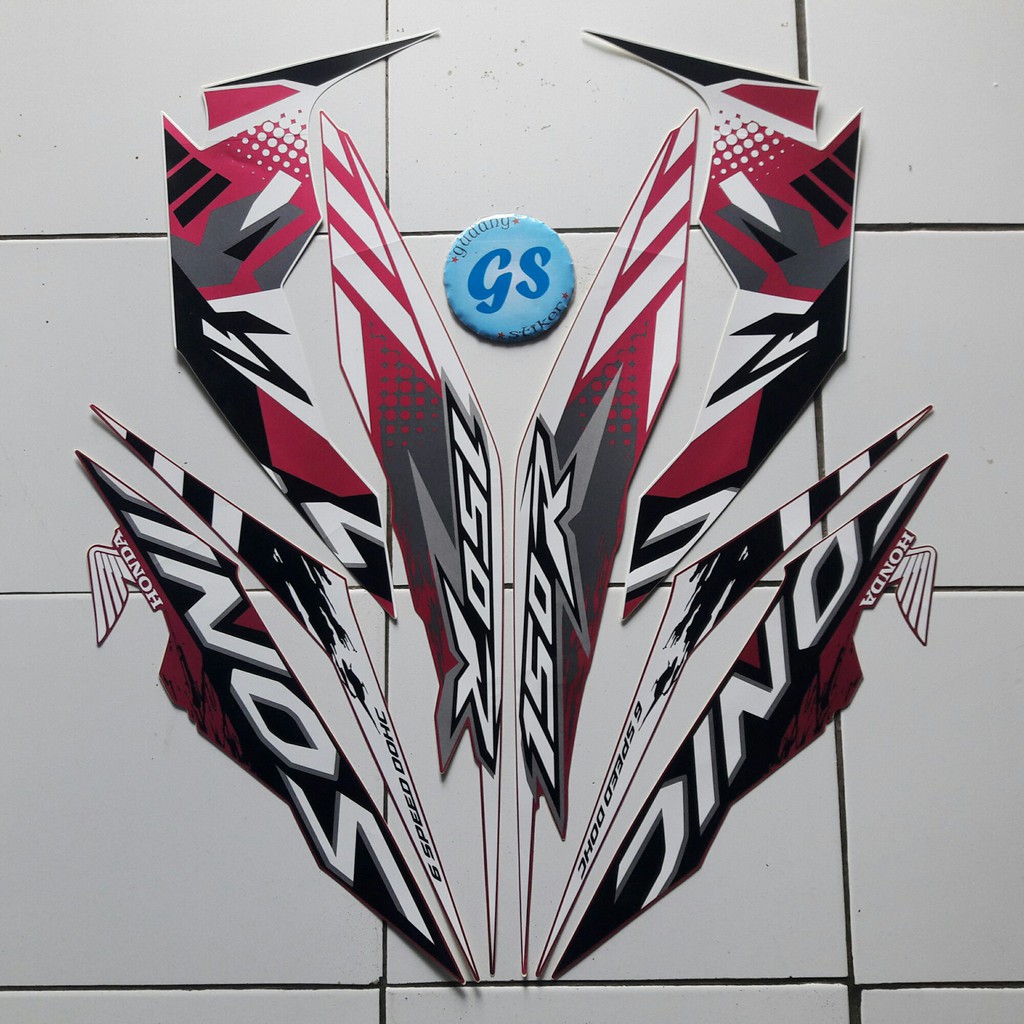 Stiker Motor Honda Sonic 150r 2017 Magenta Shopee Indonesia