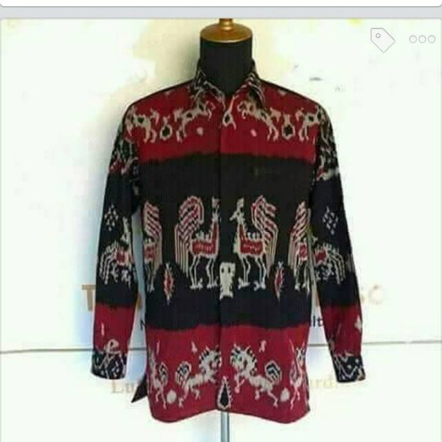 Kemeja tenun ntt ori