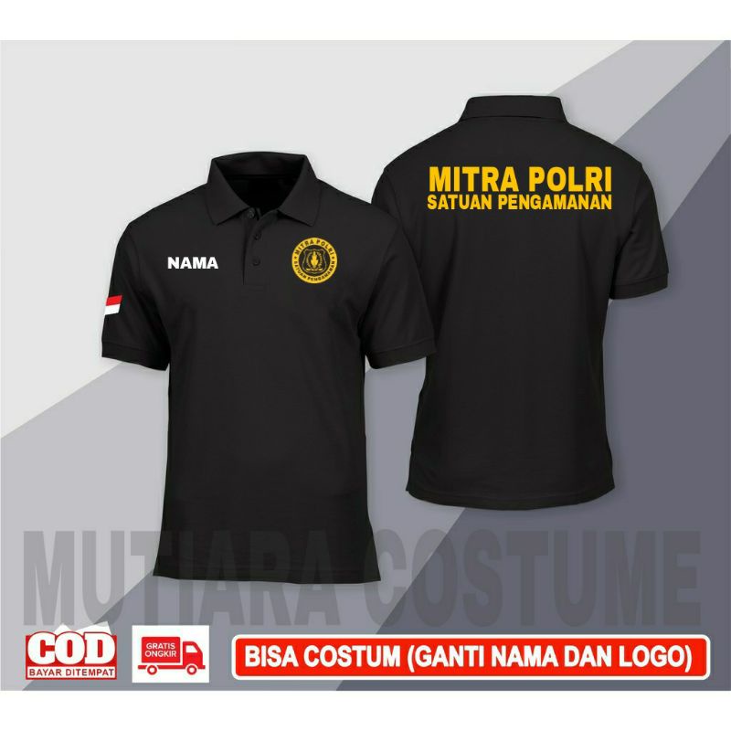 KAOS POLOSHIRT MITRA POLRI SATUAN PENGAMANAN