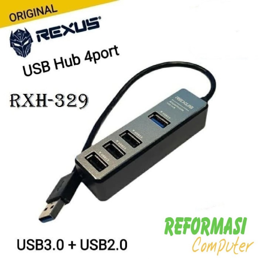 Rexus USB3.0 + USB2.0 / USB Hub 4 Port RXH-329