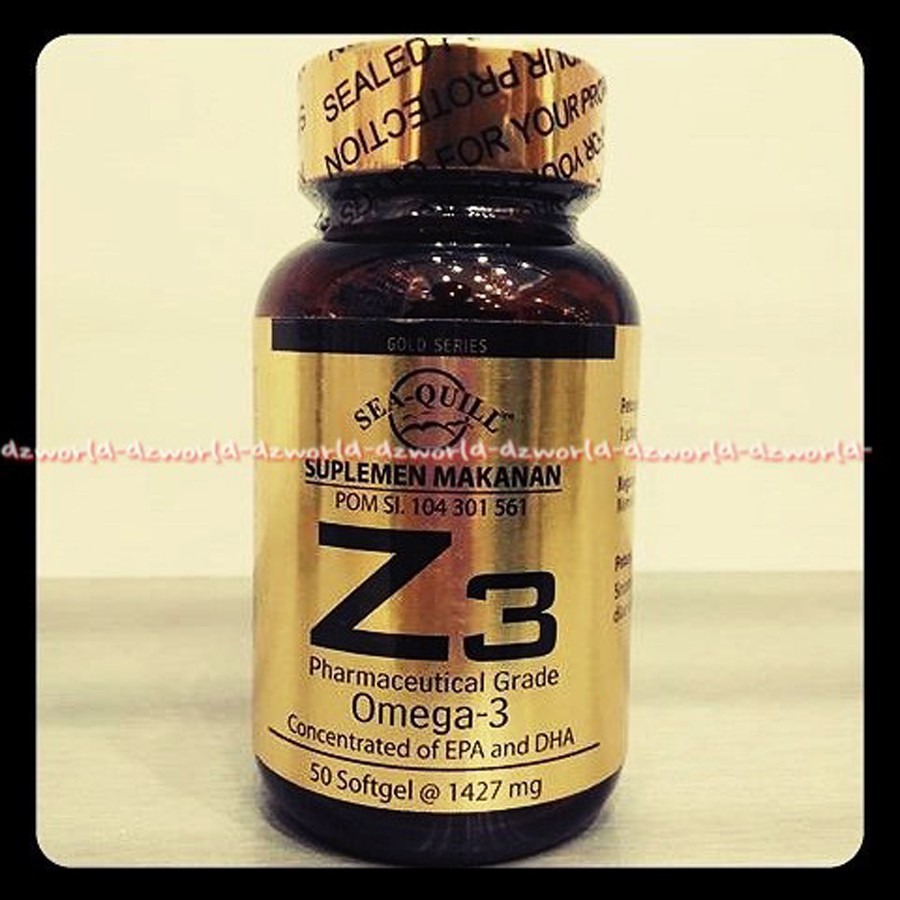 Sea-Quill Z3 Omega 3 Suplemen Untuk Memperbaiki Metabolisme Tubuh 50soft Gel Sea Quil Quil