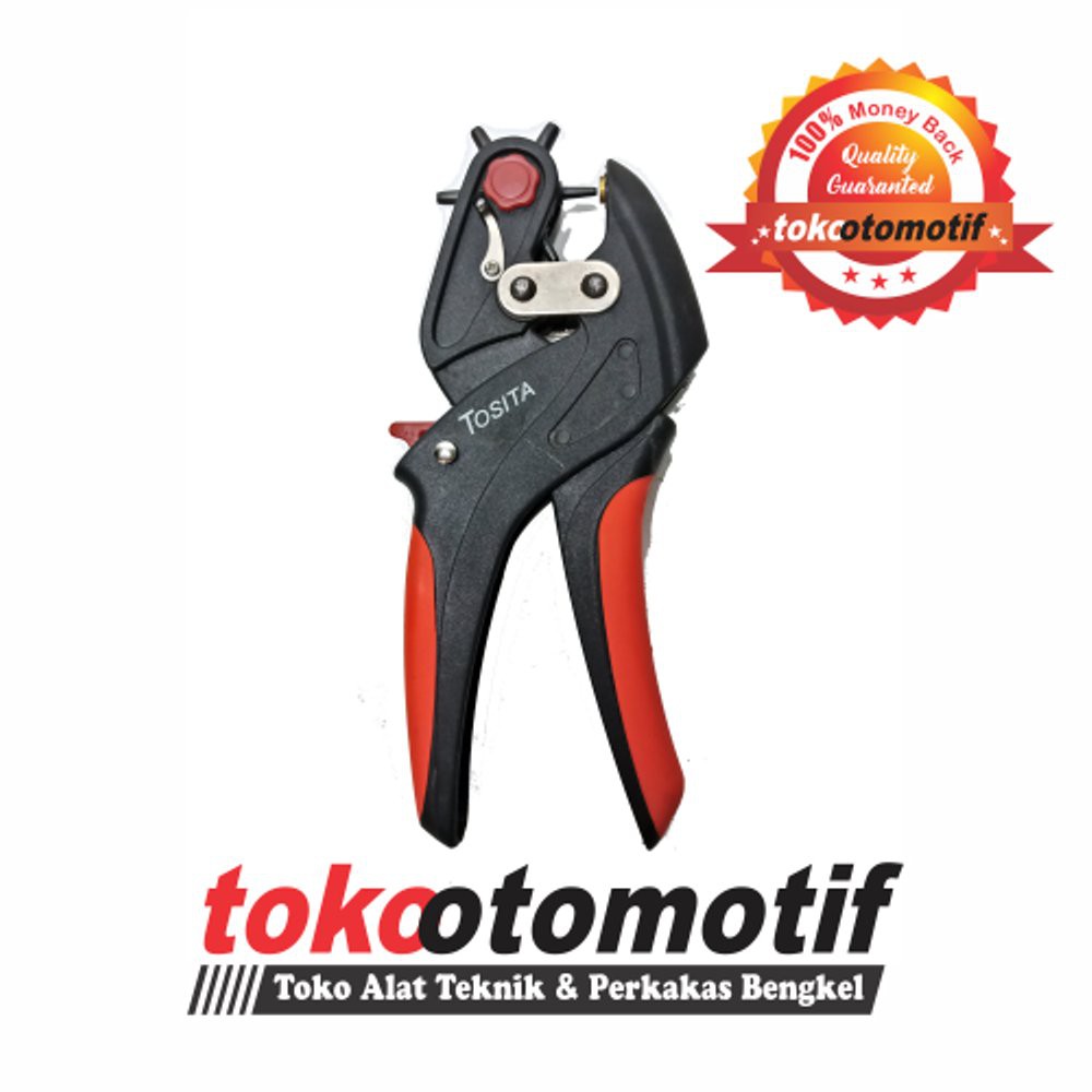 

Alat Pelubang Pembolong Sabuk Gagang Karet TOSITA Leather Punch