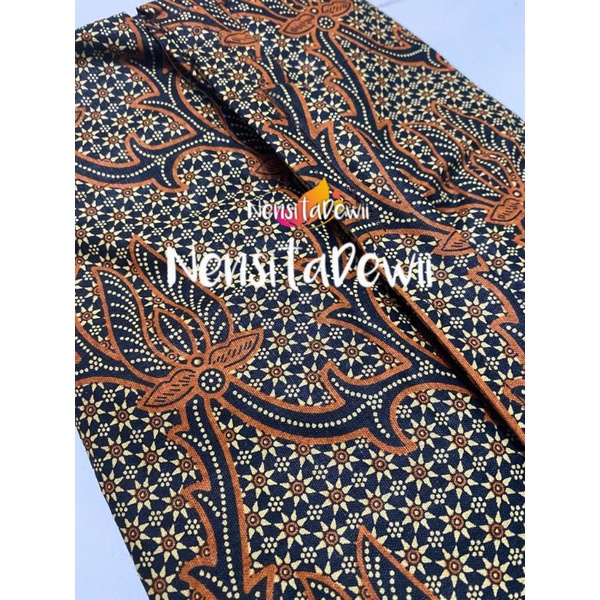 Sepasang Jarik Instan Sunda / Cewek + Sapit Urang, Motif Truntum Hijau