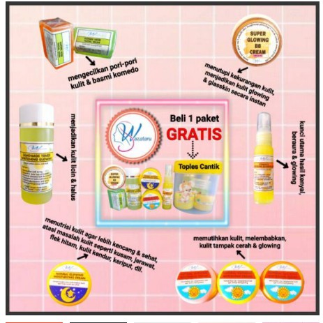 Wazataru Skincare Pembelian Ecer - Skincare Glowing - Skincare herbal