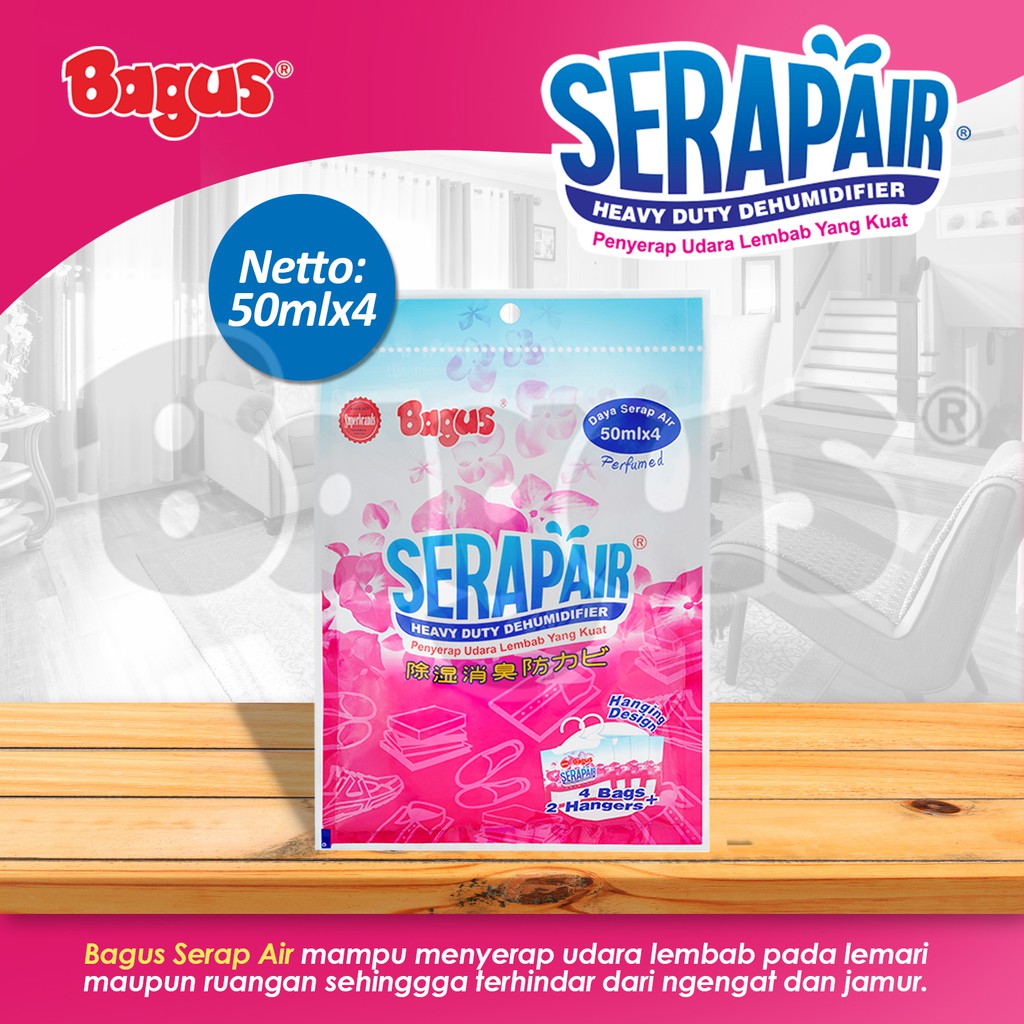 Bagus Serapair Hanger serap air 50 ml x 4 pcs W-20412