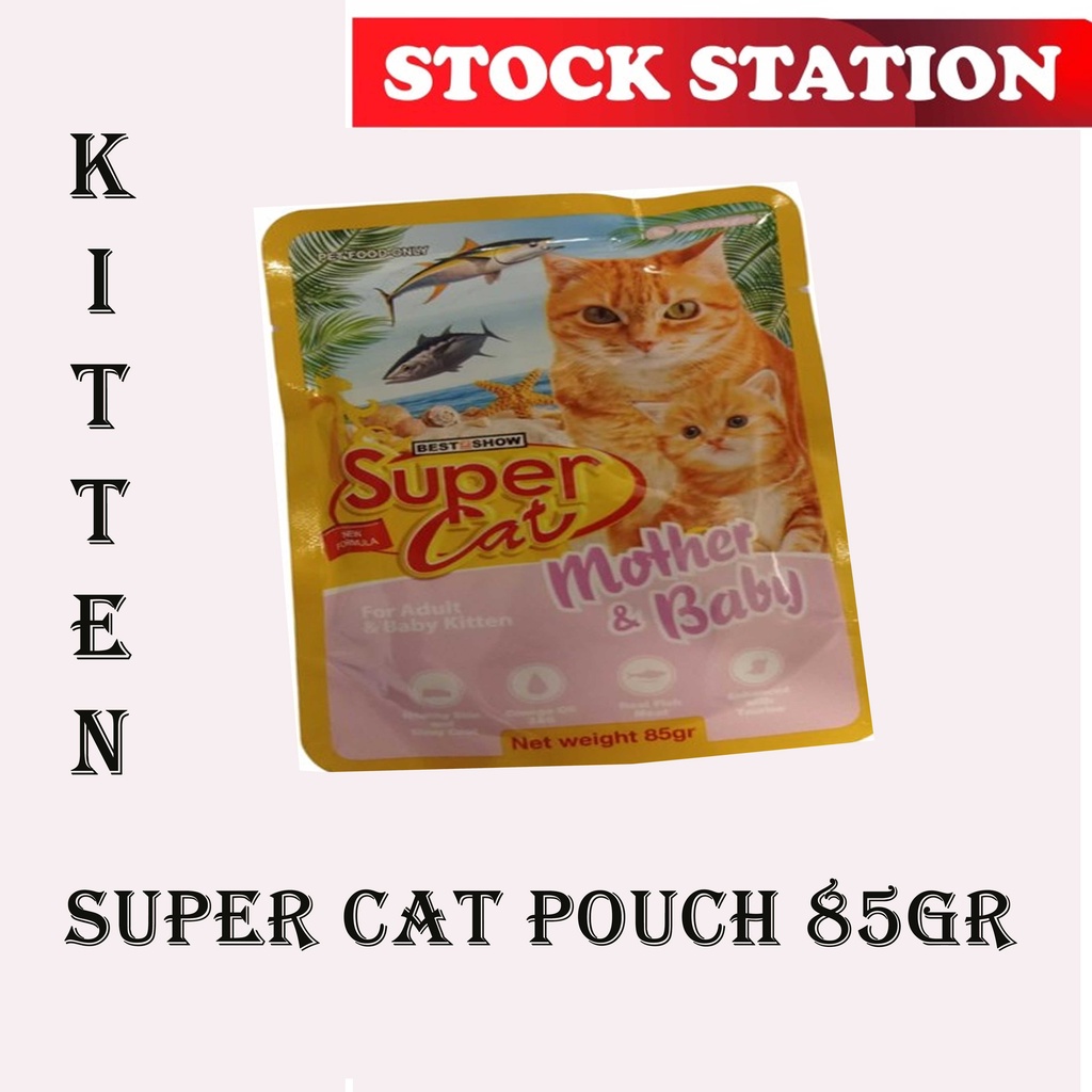 SUPER CAT POUCH KITTEN MOTHER &amp; BABY 85GR