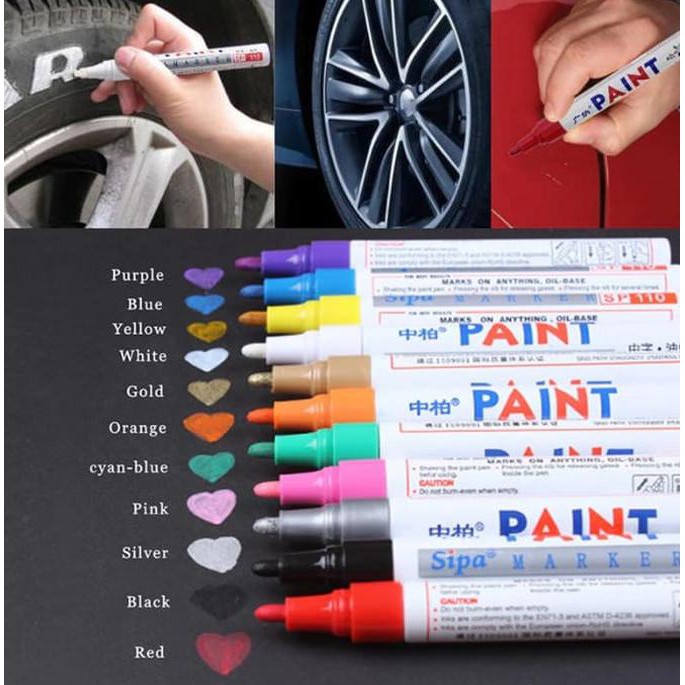 

Spidol Ban Baret Lecet Marker Car Scratch Repair Paint Pen Warna ORI - Merah