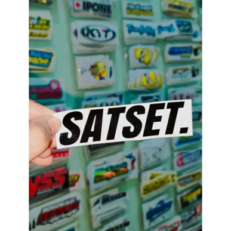 

cuthing sticker SATSET. stiker viral, stiker motor