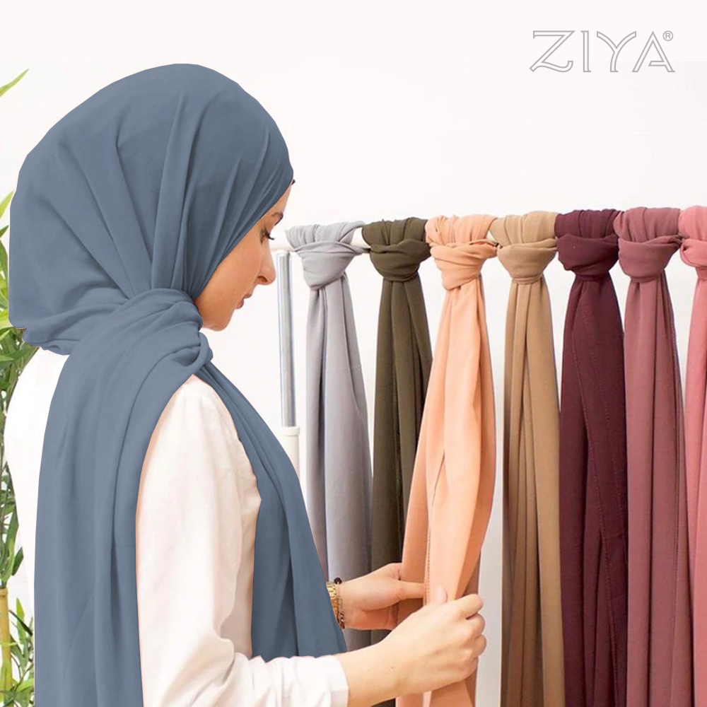 𝐙𝐈𝐘𝐀 - 50 Warna Favorit Pashmina Ceruty Babydoll Premium