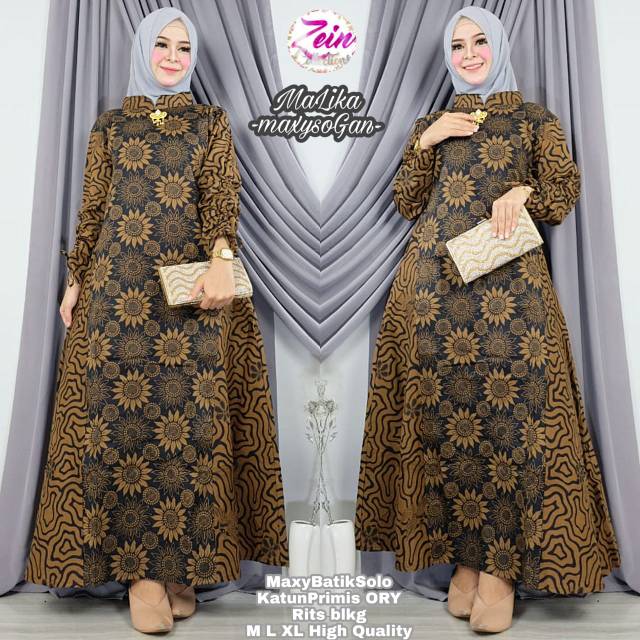 Gamis Batik Trendi Malika maxy dagel