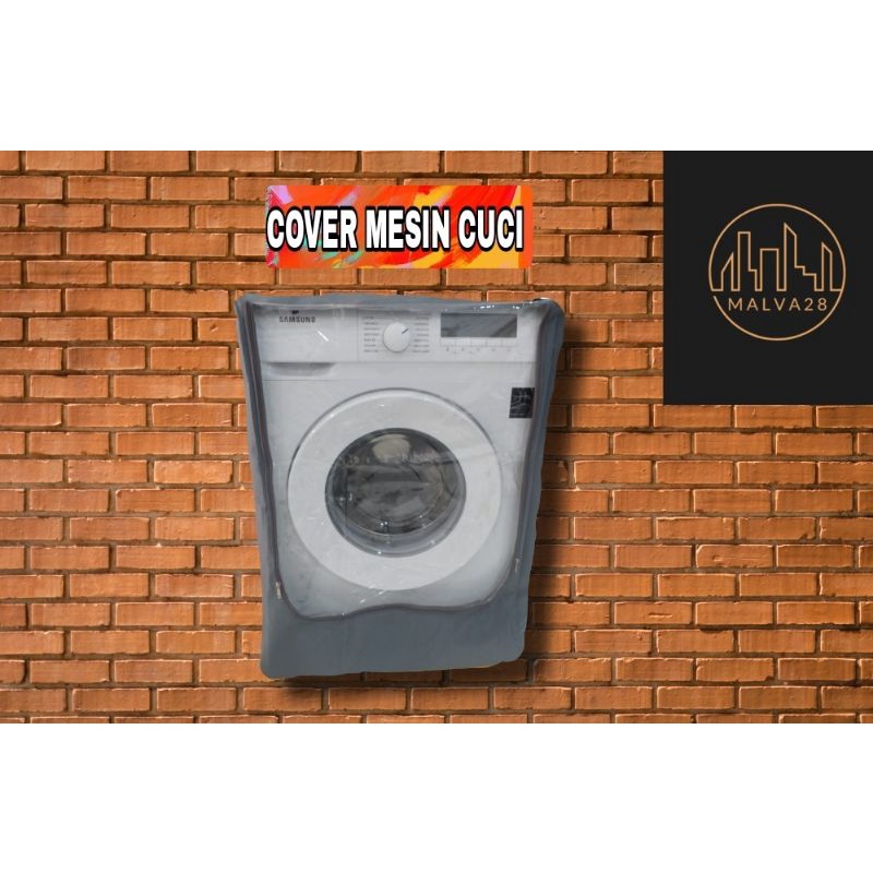COVER MESIN CUCI FRONT LOADING BUKAAN DEPAN-Abu