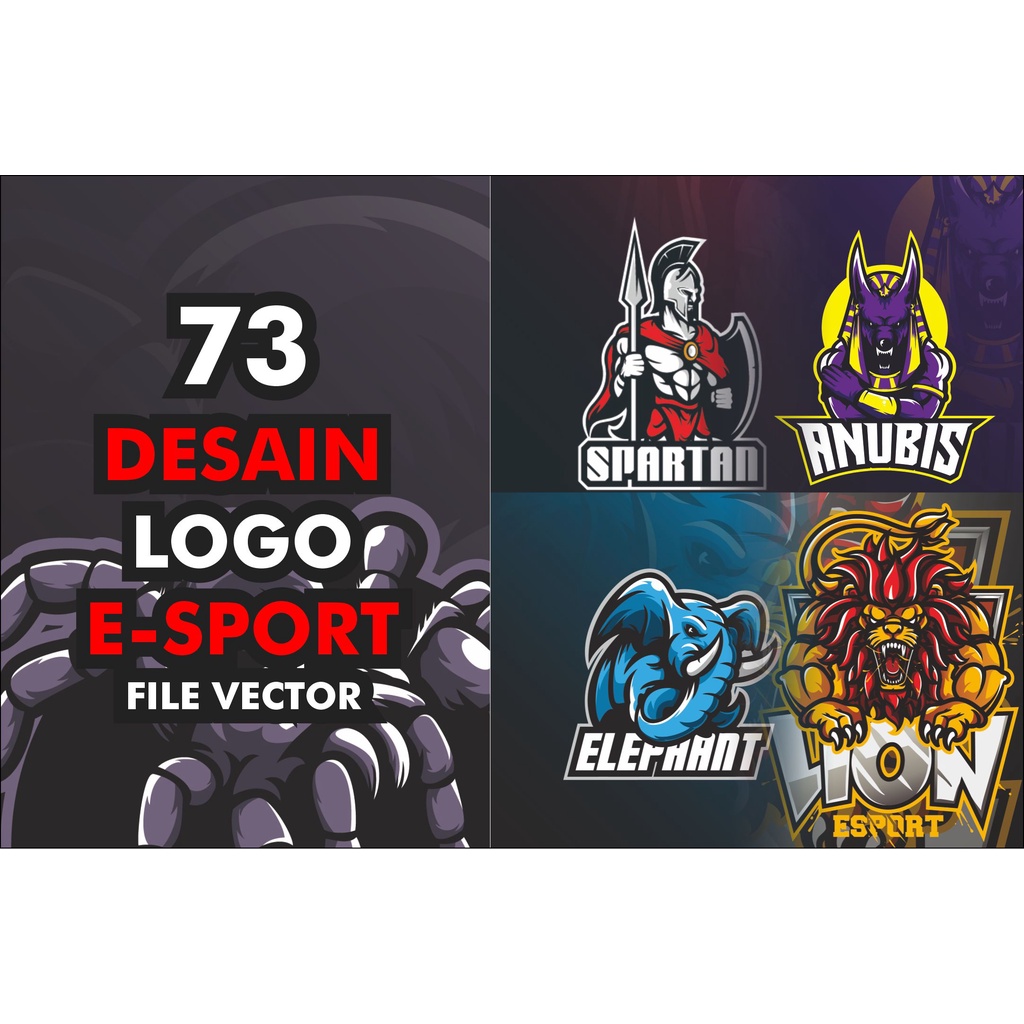 DESAIN LOGO E-SPORT VECTOR #1