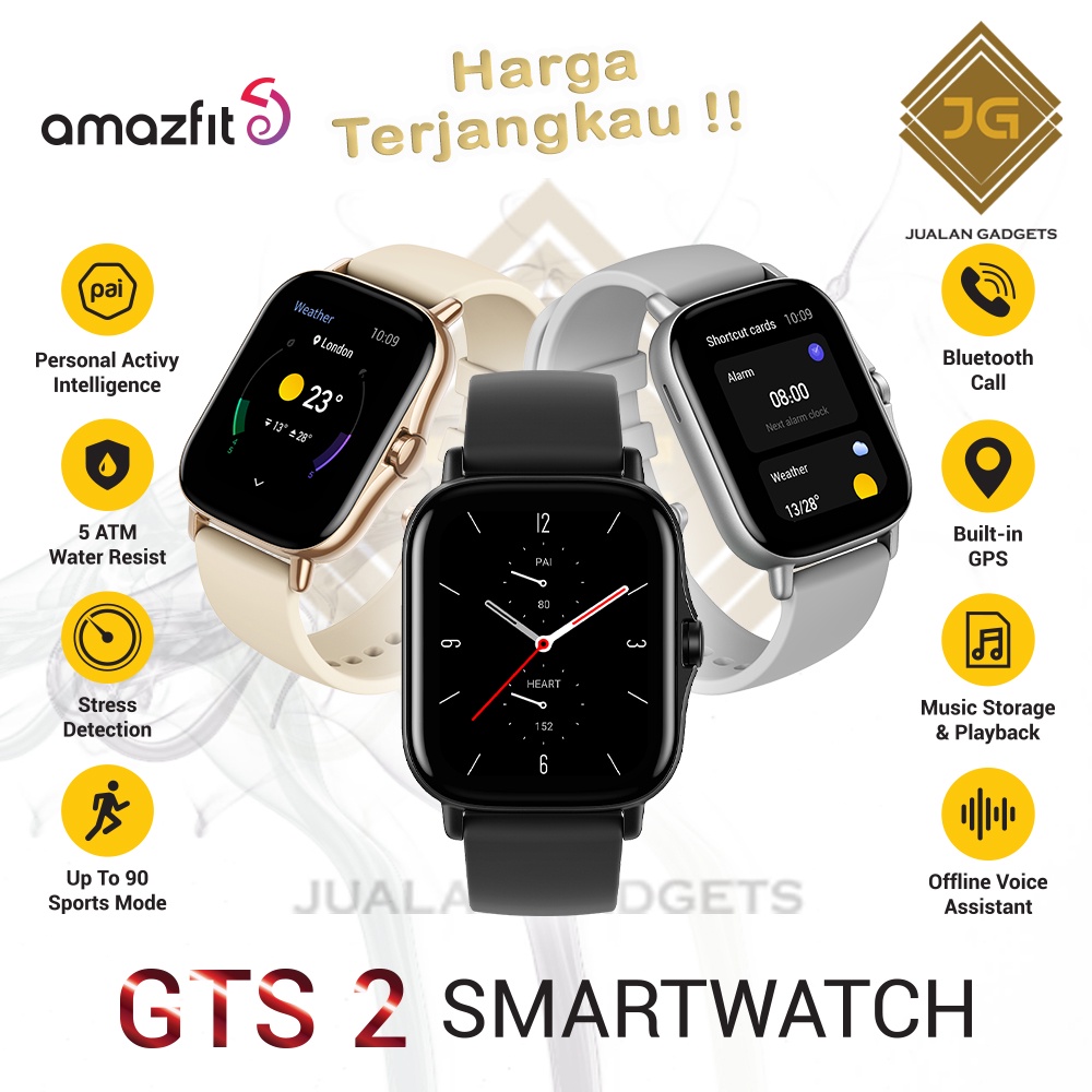 Amazfit GTS 2 Smartwatch International Version Amoled Display - Garansi Resmi