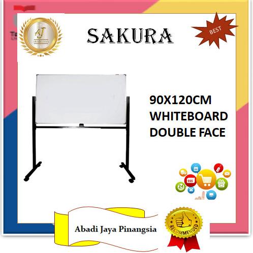 

SAKURA 90X120CM WHITEBOARD STANDING DOUBLE FACE