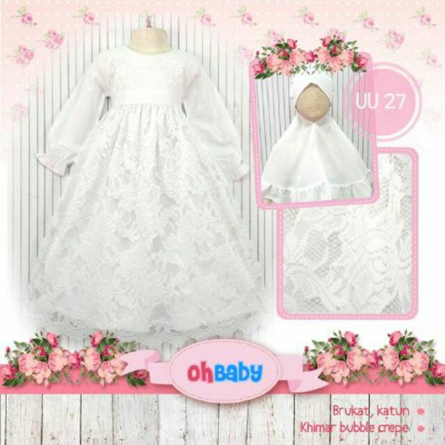 Gamis Anak Putih Oh Baby UU27