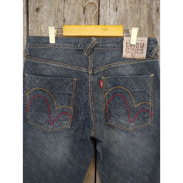 evisu genes denim second original size fit 34