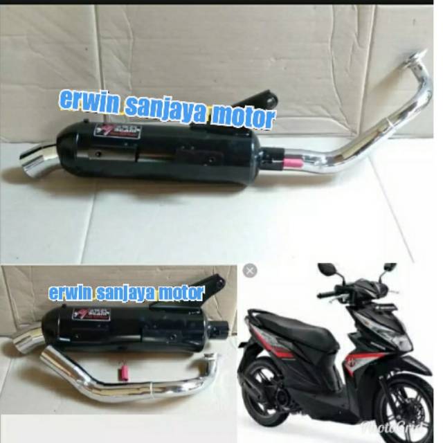 Knalpot racing honda beat fi esp tsukigi