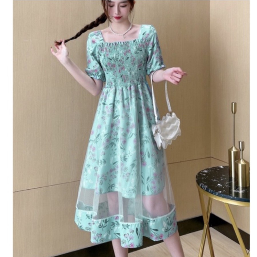 CASUAL MIDI KOREAN DRESS NEW COLLECTION ALL SIZE PREMIUM TILE VINTAGE