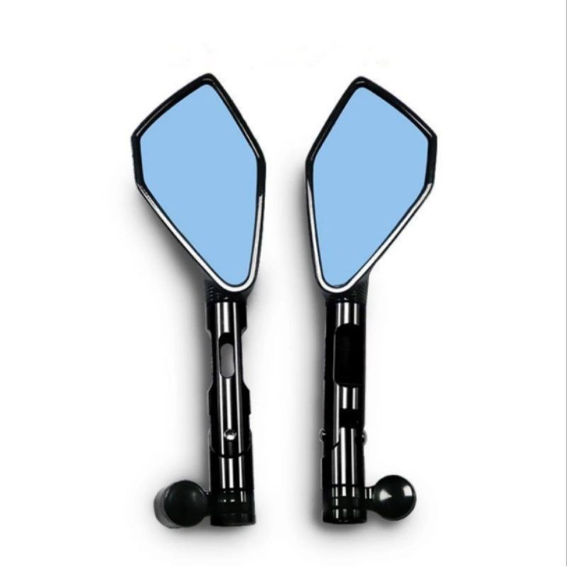 Sepion atau spion model Tomok V2 full Cnc kaca biru sepasang universal motor, spion tomok v2, Sepion Tomok V2, spion variasi, spion motor, spion tomok Nmax, spion tomok Aerox, spion tomok CB150R, spion tomok Vario 125-150, spion beat, spion mio-HITAM