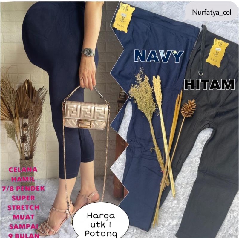 Celana Leging Hamil  Lejing Wanita Hamil Bahan Lycra Premium Korea