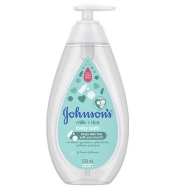 Johnson’s Baby Bath Milk Rice 500ml - Sabun Mandi Bayi 500ml