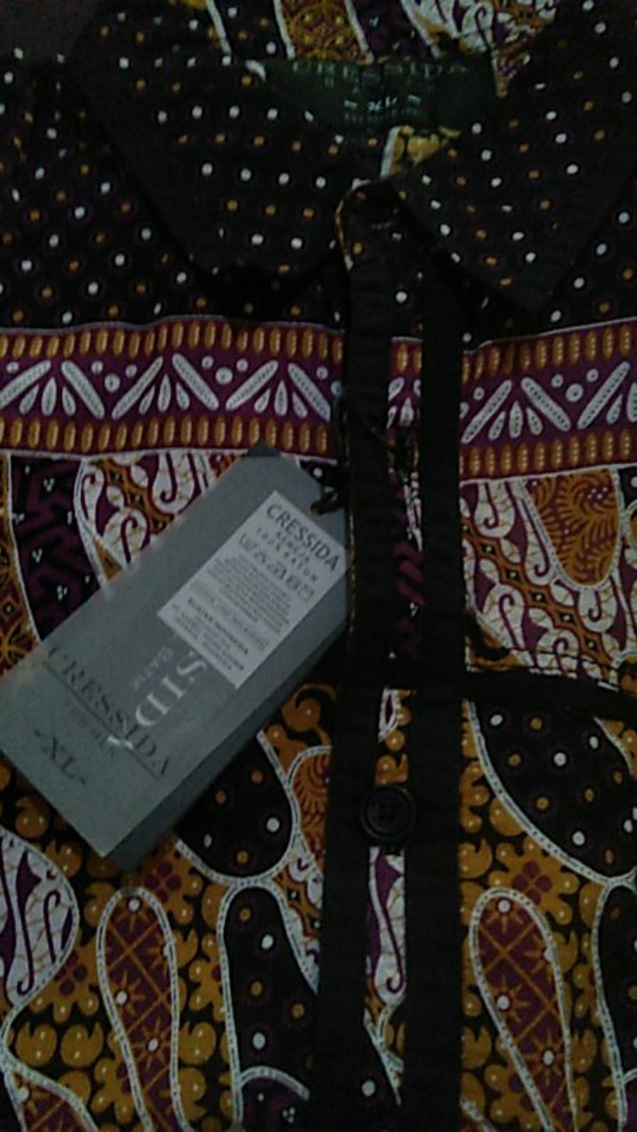 Gof Cressida Kemeja Batik Pakaian Pria Atasan Kemeja Hem Casual Reguler Original Lengan Pendek Bagus