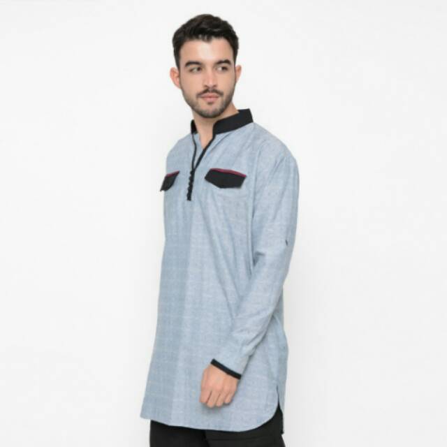 BAJU Gamis Casual Zayidan - Hijau muda