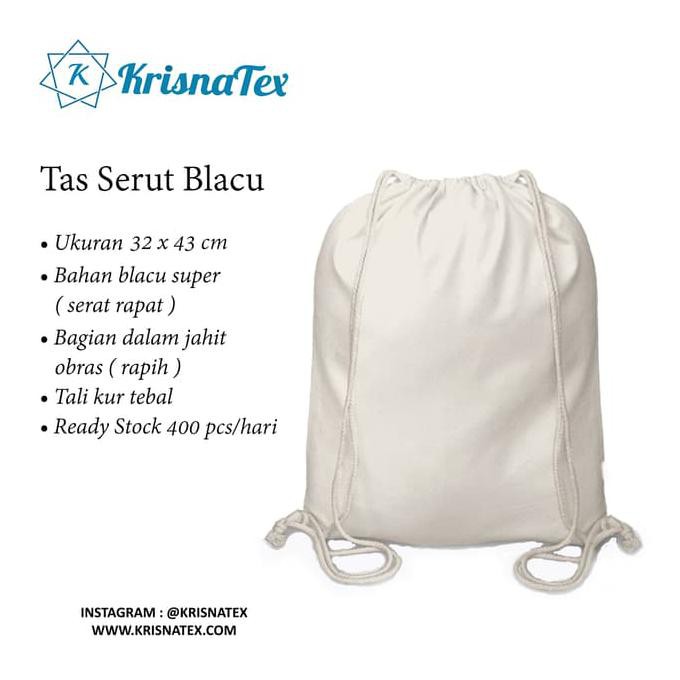 TAS SERUT / DRAWSTRING POLOS BLACU CODE