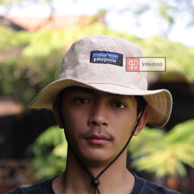 Topi rimba Patagonia pria wanita outdoor topi gunung tali distro