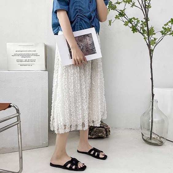 TBIG [COD] Sandal Flat Slop Wanita FLATHO Import Korea Style Santai Wanita Remaja