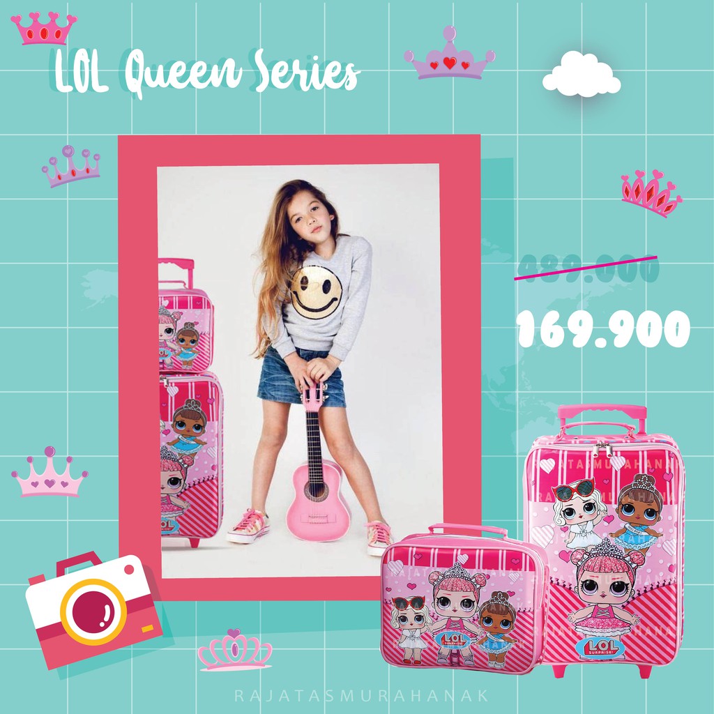PTS - Koper Anak - Set Koper &amp;Lunch Bag Anak Bahan Sponge Tahan Air LOL - PONY - BATMAN - TOBOT .PT Murah